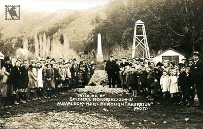Havelock Unveiling of Soldiers Memorial