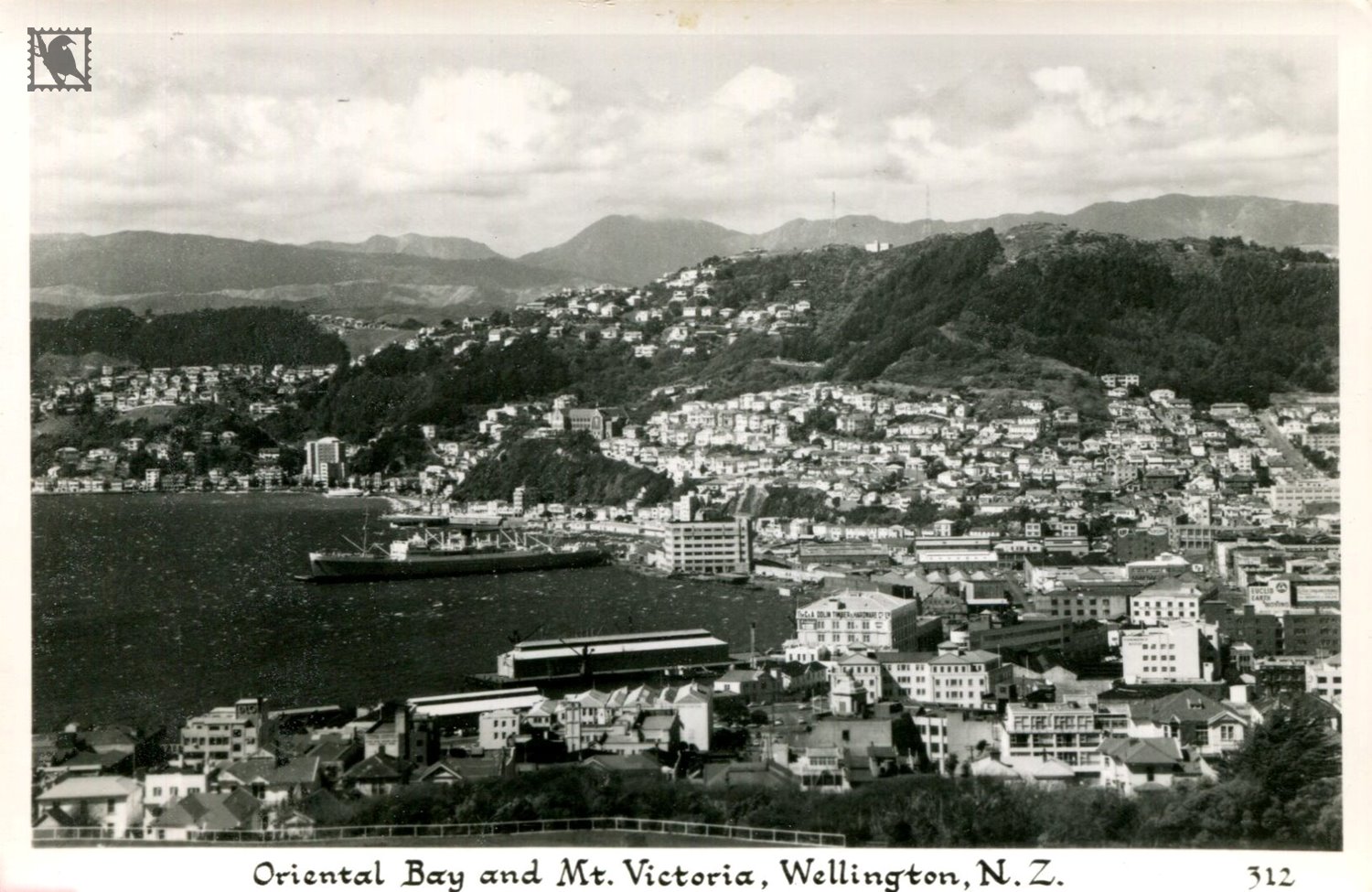 Wellington view of Oriental Bay & Mount Victoria