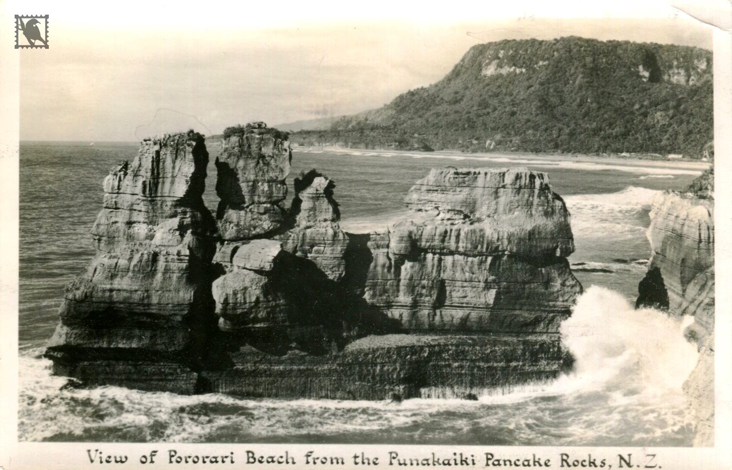 View from The Punakaiki Pancake Rocks