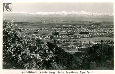 Christchurch View of Canterbury Plains